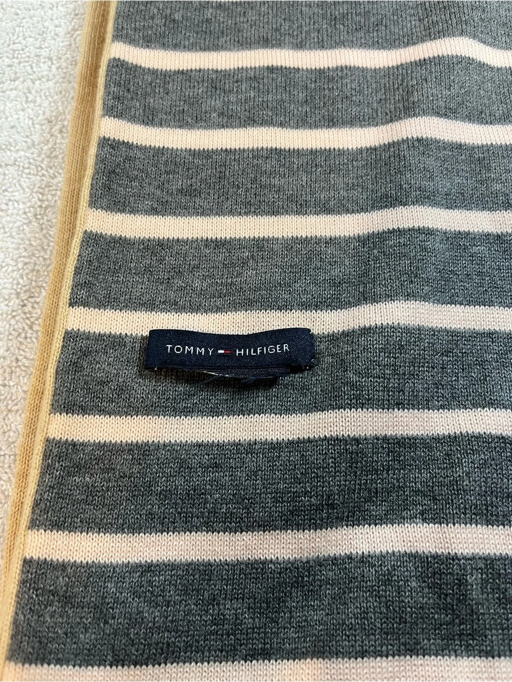 Tommy Hilfiger Reversible Winter Scarf Argyle & Striped